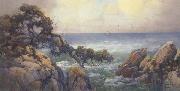 unknow artist Cypress Trees on the Monterey Coast oil painting